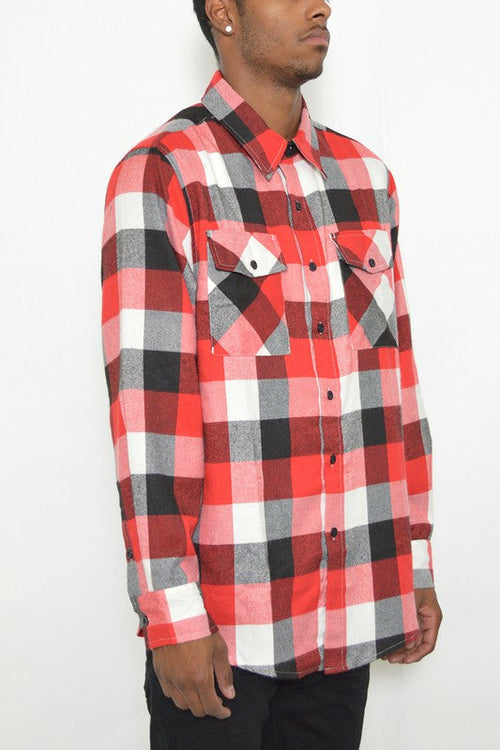 Weiv Long Sleeve Checkered Flannel