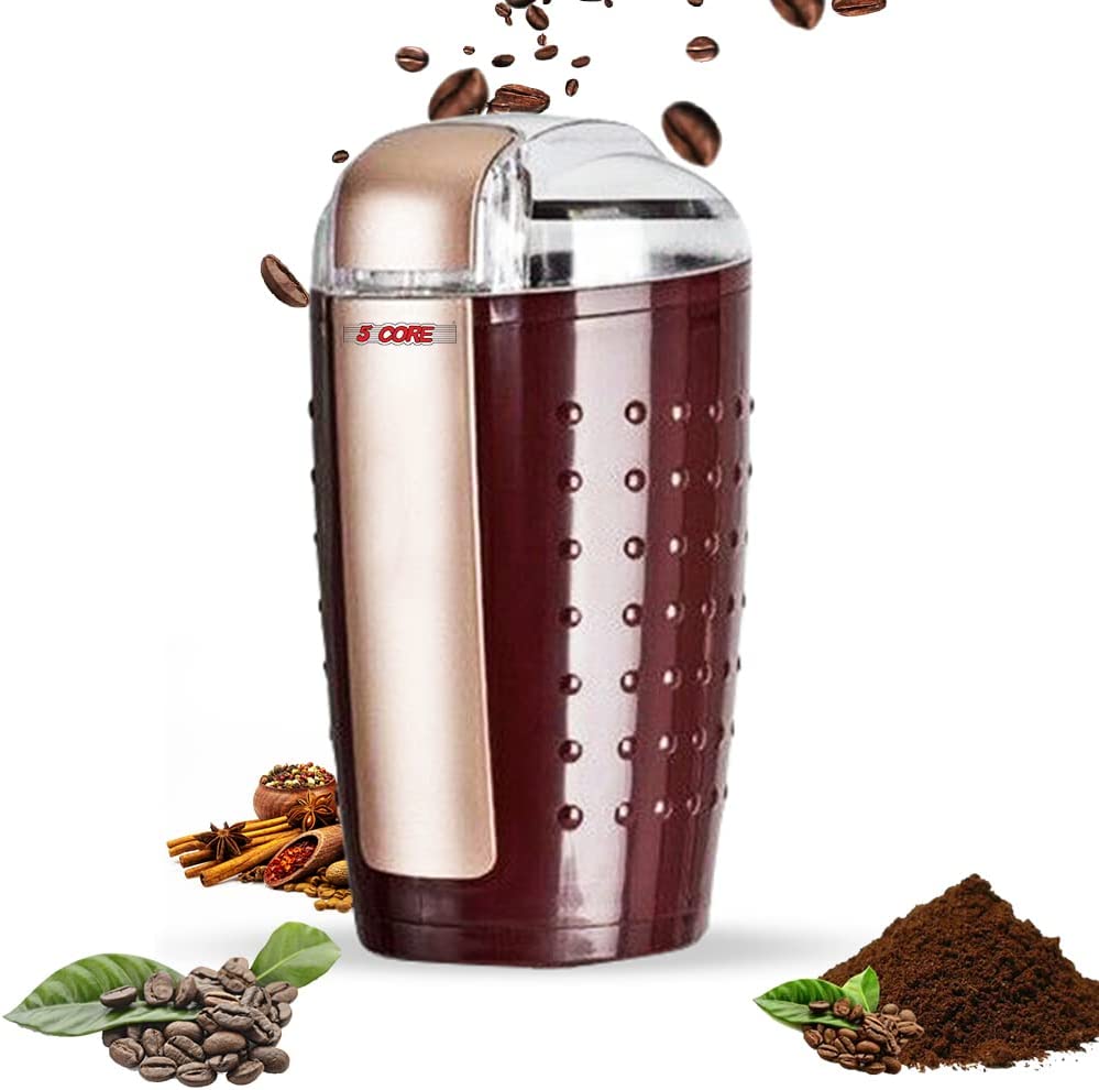 5Core Electric Coffee Grinder Spice Grinders Large Portable Compact