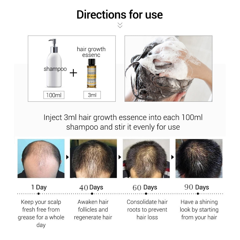 Hair Care Hair Growth Essential Oils Essence Original Authentic 100% Hair Loss Liquid Health Care Beauty Dense Hair Growth Serum