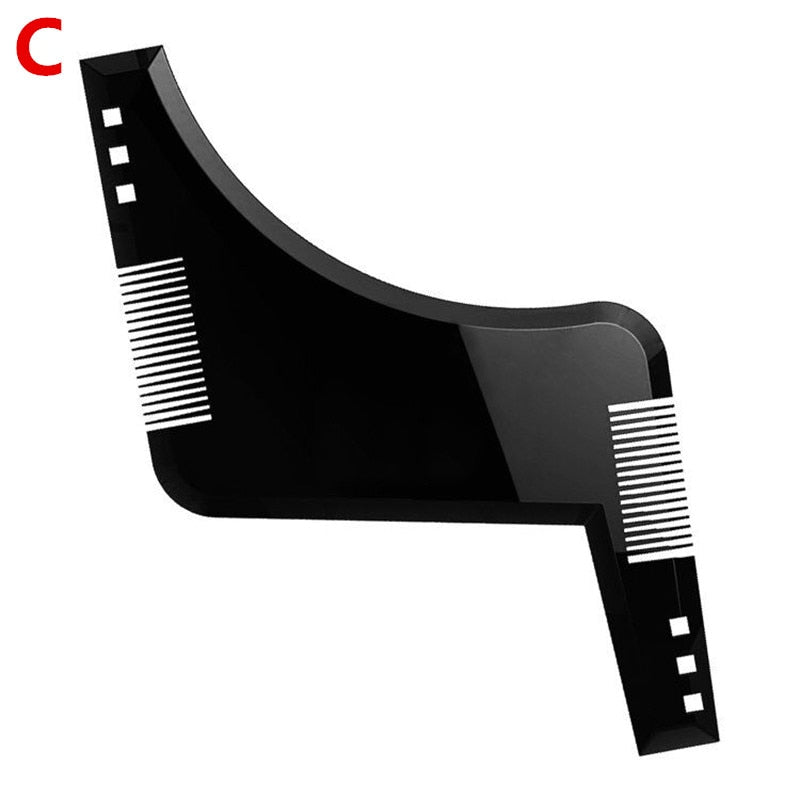 Men Beard Shaping Comb Men&#39;s Beards Stencil Combs Beauty Tool for Hair Beard Trim Templates Beard Shaper Styling Tool