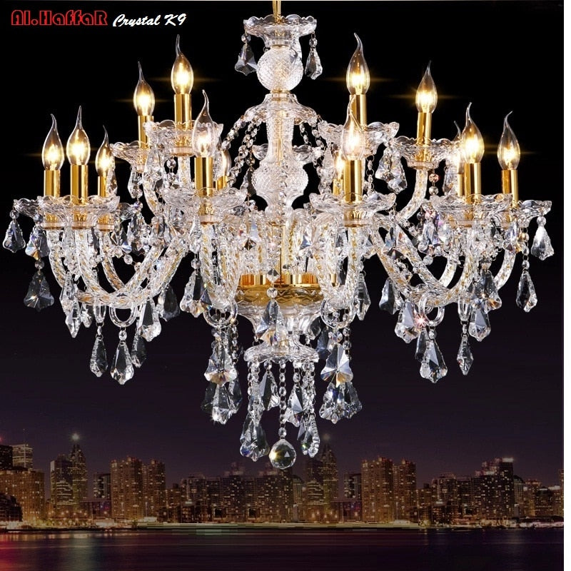 Modern Crystal Chandelier Living Room lustres de cristal Decoration Tiffany Pendants and Chandeliers Home Lighting Indoor Lamp