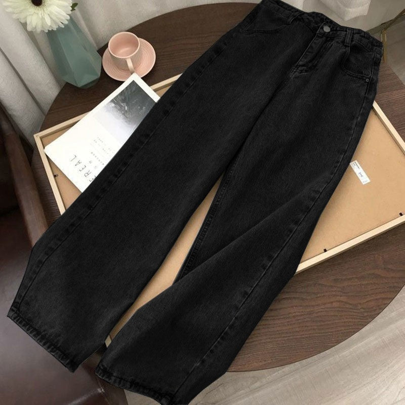 Streetwear High Waist Women&#39;s Fashion Jeans Woman Girls Women Wide Leg Pants Trousers Female Jean Femme Denim Bagge Mom Jeans